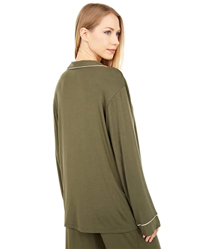 Image of Eberjey Gisele Classic Women's Pajama Set | Long Sleeve Shirt + Long Pants