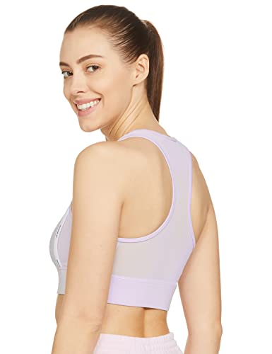 Image of Reebok Women's Polyester Blend 91% PES /9% EL-Interlock-Hydrophilic Finish Classic Workout Full-Coverage Bra