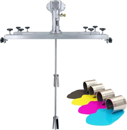 Power Mixer Pneumatic Agitator Clamp-On Drum Agitator Industrial-Grade Pneumatic Shaker Paint Stirring Tool，Air Agitator for 1000L Tank, Pneumatic Paint Mixer Machine with Folding Propeller,