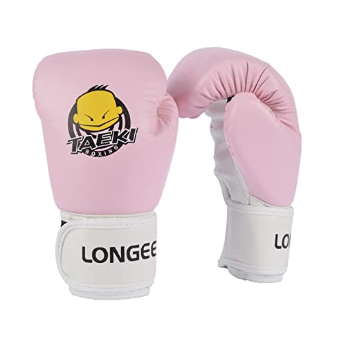 Longeek 4-6Oz Kids Boxing Gloves,Training Gloves,Bag Gloves,Fight Gloves For 3-15 Years Childrens (Pink) #TOP28