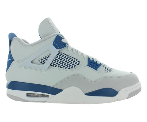 Nike Air Jordan 4 Retro Mens Shoes Size 13, Color: Off White/Military Blue
