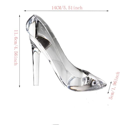 Dzrige Decorative Slipper Jewelry Organizer Box,Acrylic Crystal High Heels Shoe Case for Rings and Trinkets, Elegant Countertop Accessory Storage and Home Decor - image 4