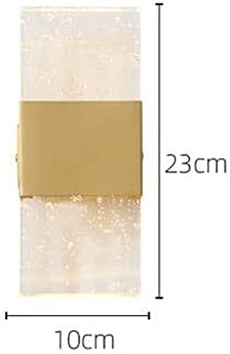 Aplique de pared de cristal posmoderno para solucionar pasillos oscuros 6