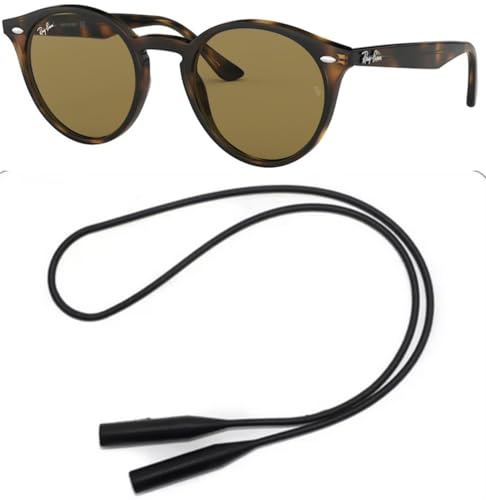 Ray-Ban RB2180 Sunglasses Bundle: RB 2180 710/73 Light Havana and Universal Anti-slip Silicone Leash2