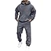 Battnot Jogginganzug Herren Trainingsanzug Sportanzug Herren Einfarbig Hoodie mit Kapuze Langarm Pullover Hausanzug 2-Teilig Kapuzenpullover Jogginghose Jogginganzug Set Klassisch Sportbekleidung