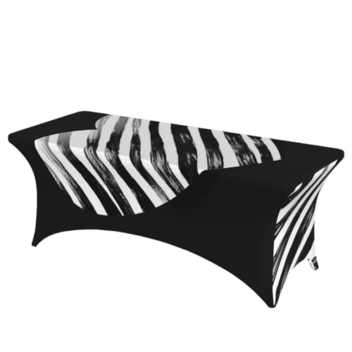 Nappe élasthanne imperméable et infroissable pour table rectangulaire de 1,8m
