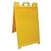 Plasticade Signicade Portable Folding A-Frame Sidewalk Sign - Yellow