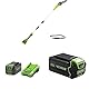 40V Akku Hochentaster von Greenworks, 20cm Blattlänge, 8 m/s Kettengeschwindigkeit, 2.58m Stangenreichweite, 3 Jahre Garantie & 40V 4Ah Lithium-Ionen Akku & 2A Ladegerät+ schnell aufladbarer 5Ah Akku