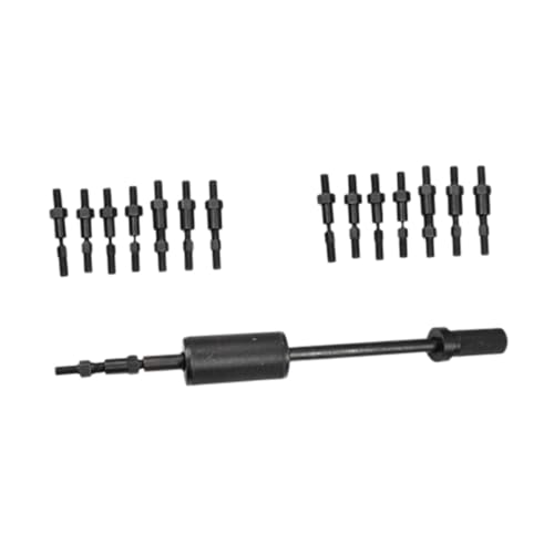 Generic Manual Pin Puller Black Pull Hammer Kit Easy Use Steel Professional Pin Removal Tool Pulling Hammer Thread Locating Taper, M3 to M12 Inner
