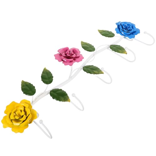 Fer forgé support à crochets robuste pour suspendre manteaux et clés - 2