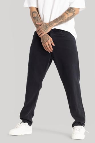 Image of Men Mom Fit High Waist Denim Jeans | Relaxed Fit Straight Leg Casual Denim Pants | Stylish Street Style & Office Wear