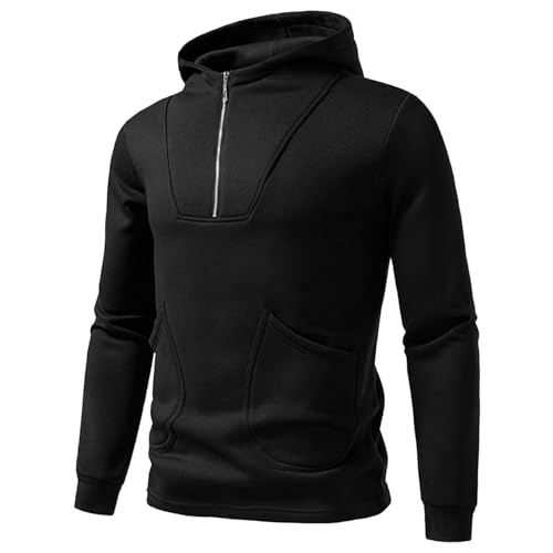 Pull tricoté décontracté thermique en coton French terry pour homme