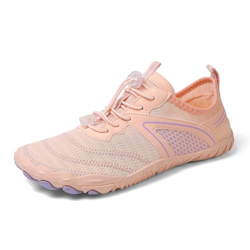 Image of Hiking Barefoot Shoes for Women Men Breathable & Non-Slip Athletic Barefoot Wide Toe Water Shoes Lightweight Perfect for Walking,Running,and Swimming