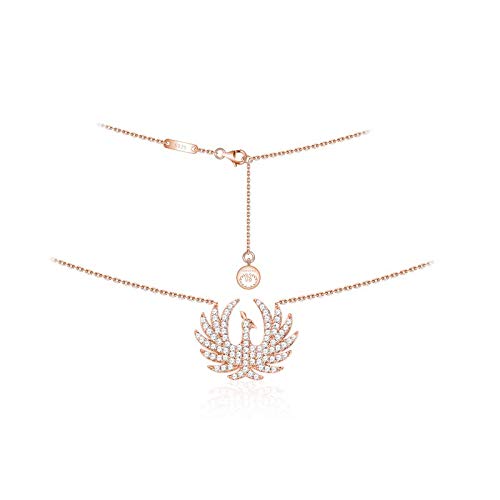 Collier Phoenix en or rose 18K un bijou de cou raffiné et intemporel pour femme