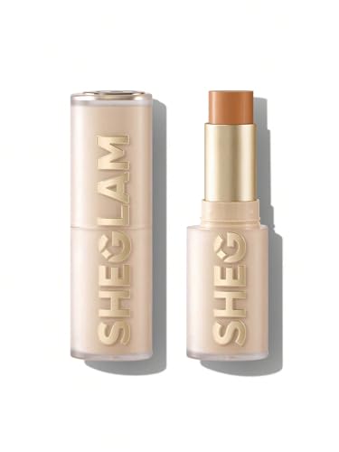 SHEGLAM Skin Magnet High Coverage Foundation Stick Longwear Medium Face Makeup for All Skin Types-Almond