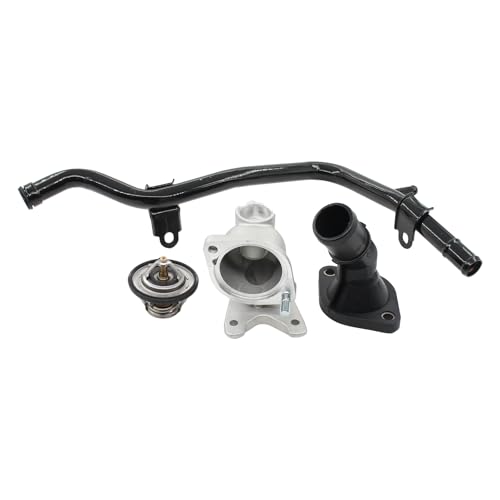 HouYeen Thermostat Housing and Coolant Pipe Kit for Hyun-dai i10 i20 mk1 mk2 1.2 2008-2020