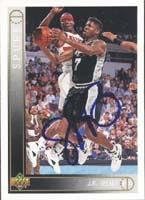J.R. Reid San Antonio Spurs 1994 Upper Deck Autographed Card. This item comes with a certificate of authenticity from Autograph-Sports. Autographed