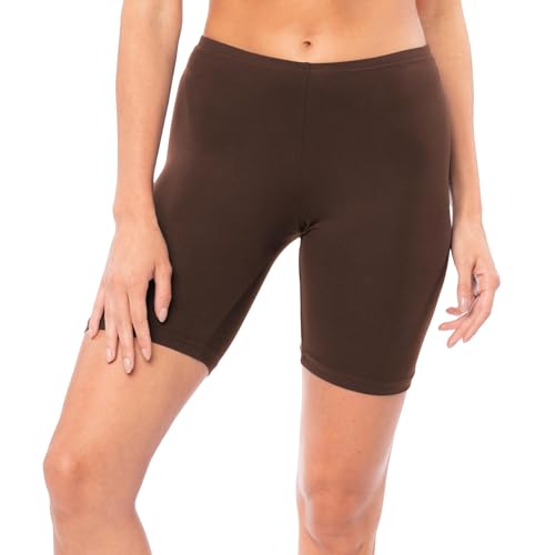 Image of Sexy Basics Women's Cotton Stretch Active Slip Shorts | 3 Pack & 6 Pack Boy Short Boxer Briefs