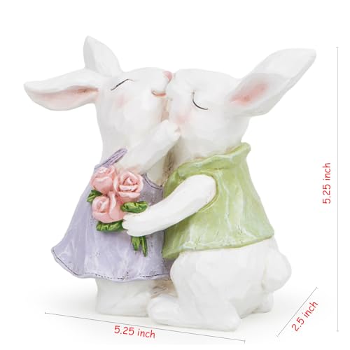 Hodao-Easter-Bunny-Couple-Decorations-Spring-Rabbit-Figurines-Valentine-Day-Tabletop-Decor-for-Party-Home-Holiday-Cute-Rabbit-Easter-Day-Couple-Gifts-in-White Hodao Easter Bunny Couple Decorations Spring Rabbit Figurines Valentine Day Tabletop Decor for Party Home Holiday Cute Rabbit Easter Day Couple Gifts in White
