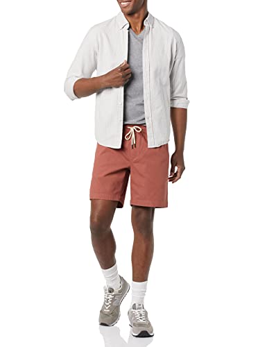 Essentials Men's Slim-Fit Stretch Canvas Shorts #TOP19