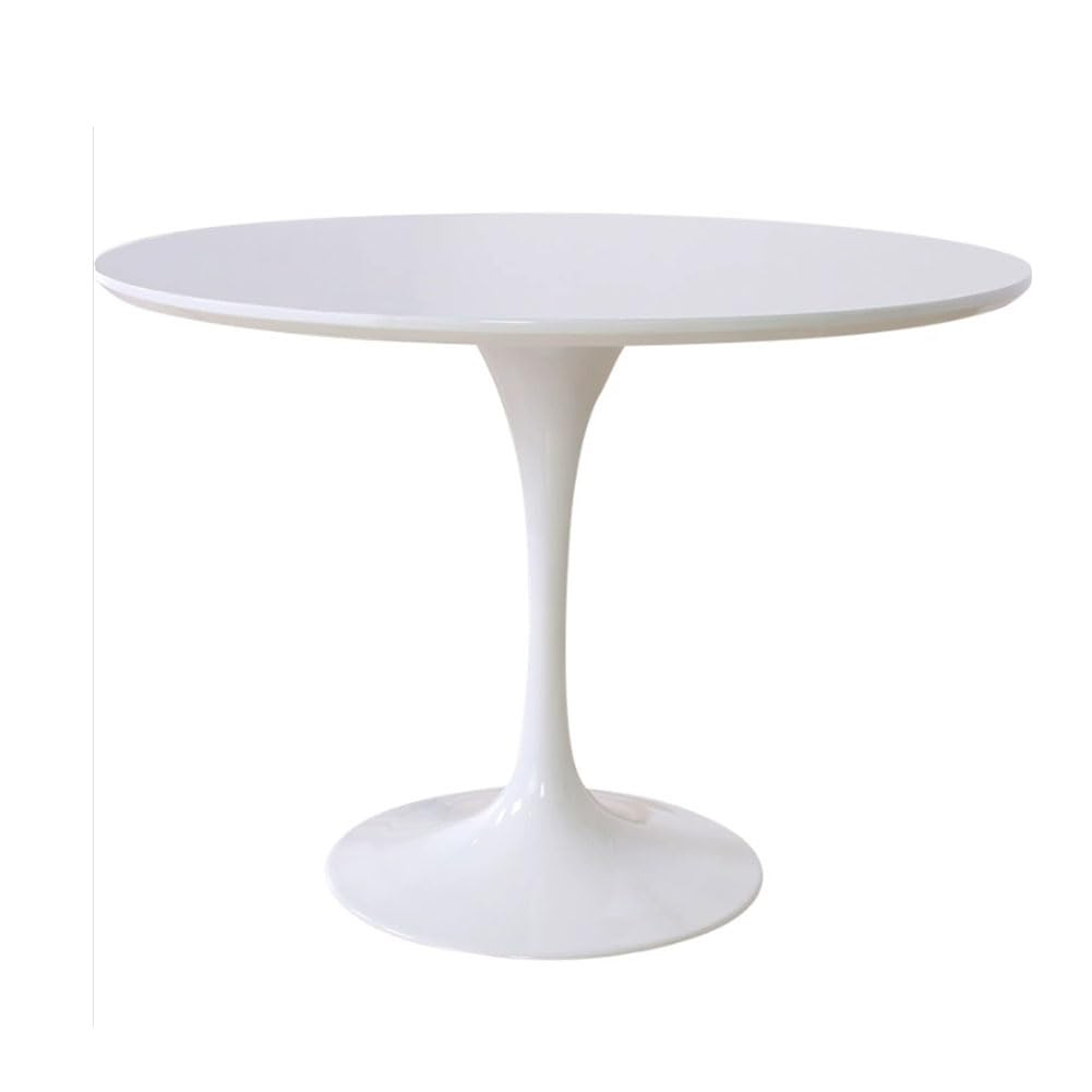 Générique Table Ronde Moderne Motif Tulipe - Idéale pour Salle à Manger, Salon ou Cuisine - Design élégant, diamètre 90 cm - Parfait pour Un intérieur Contemporain.