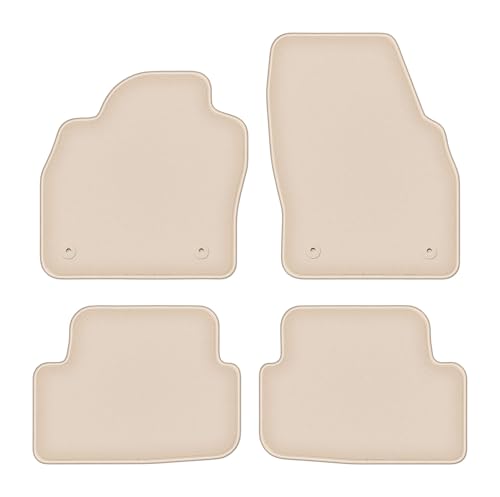 Tapis auto velours beige haut de gamme pour Audi A1 II GB