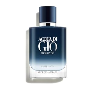 Armani Acqua Di Gio Pour Homme Profondo Edp Refillable Spray 100ml | Long-Lasting Fragrance with Marine Notes, Cypress & Musk – Citrusy Earthy & Woody Fresh Scent – Aquatic Refillable Bottle
