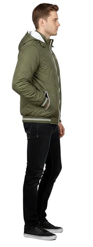 Image of Export Quality Reversible Puffer Jacket in GLD Material best for Winterwear /Hiking /Biking /Camping /Mountaineering /Fashion & Casual Wear(Control Temperature up to 3 Degree Celsius)(3C)
