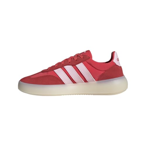adidas Women's Barreda Decode Sneaker, Pure Ruby/Semi Lucid Red/Clear Pink, 9