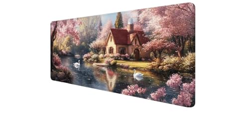 Tapis de Souris XXL 1000x400 Paysage Gaming Base Caoutchouc