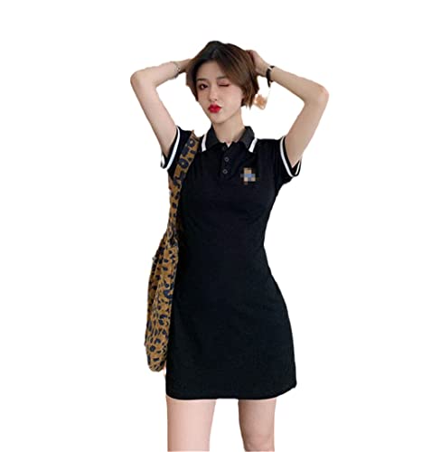 Robe d'été sexy à col polo Haitpant : votre tenue idéale pour les terrasses ensoleillées