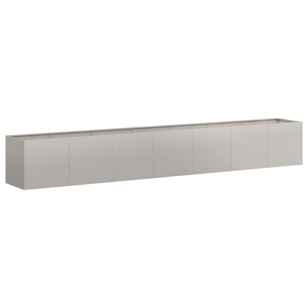 vidaXL Pflanzkübel Rostig 360x80x40 cm Wetterfester Stahl