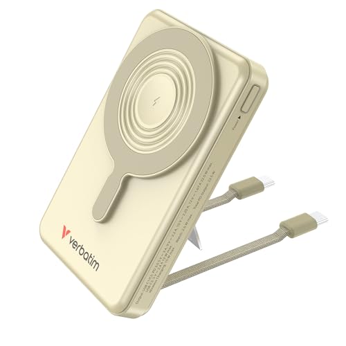 Power Bank Magnetic Wireless 10.000mAh C+C Display Gold