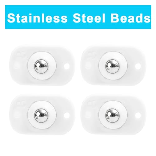 Mini ruedas autoadhesivas de acero inoxidable 360° para evitar cargar cajas pesadas 2