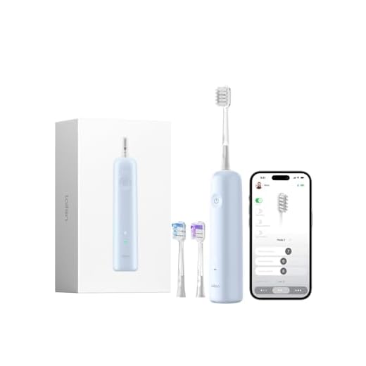 Laifen Wave elektrische Zahnbürste, Oszillation & Vibration elektrische Schallzahnbürste für Erwachsene mit 3 Bürstenköpfen, IPX7 wasserdicht magnetisch wiederaufladbar Reisezahnbürste (ABS Blau)