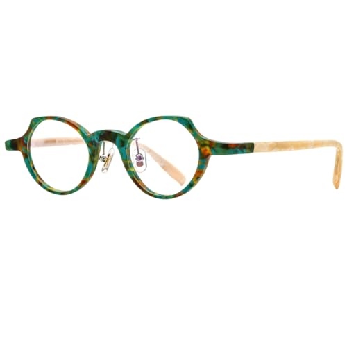 Lunettes de vue rondes légères en acétate pour soulager le nez et habiller le visage