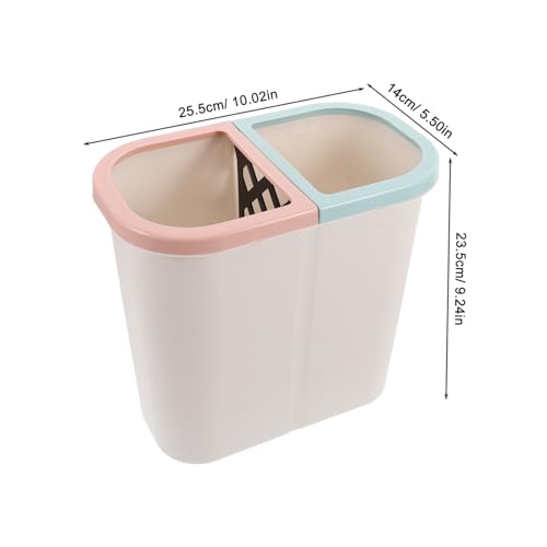 Caneca de basura rectangular PRETYZOOM sin tapa miniatura 2