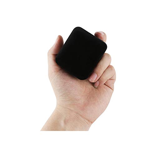 Led velvet ring box - black