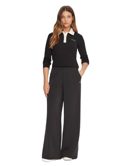 GUESS Polo mujer manga larga V5BP12 K1891 negro, Negro , XL