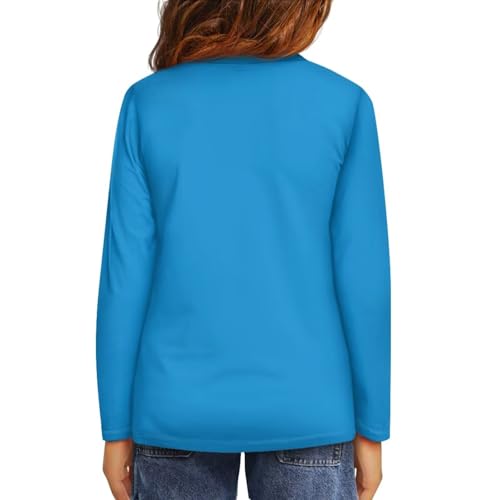 Image of Uourmeti Girls Graphic Tees Long Sleeve T Shirts for Teens Casual Tshirts Junior Sportswear Fall Tops