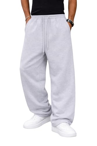 Image of Rockwell Men's Baggy Sweatpants | Cotton Terry Relaxed Fit Joggers for Men | Oversized Streetwear Track Pants | Casual Gym & Everyday Wear| 007