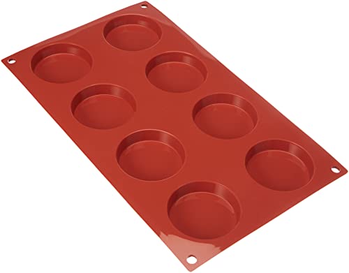 Silikomart SF029 FIORENTINE Molde de Silicona Ø60 H 12 MM, marrón, 2.4'