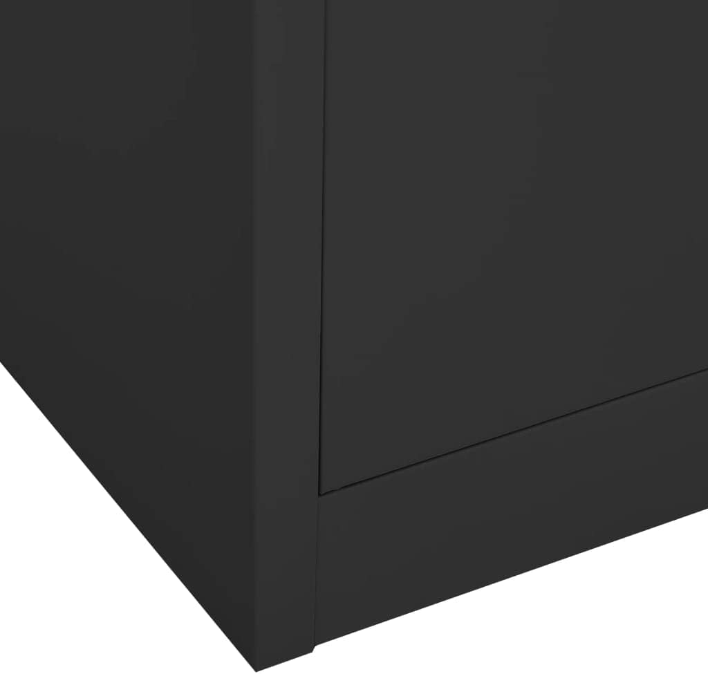 Office Cabinet Anthracite,File Cabinet,School Storage Cabinet,Changing Room Locker,Multi-Function Cabinet,Modern Style,for Office Staff,Home Sundries,Gym,School,Kid Room,35.4"x15.7"x70.9" Steel