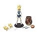 Boss Fight Studio Dr. Stone Kohaku Action Figure – Highly Articulate Collectible Figurine with Accessories Including Alternate Heads and Hands, Knives, Shield, and Water Barrel – 4” Scale