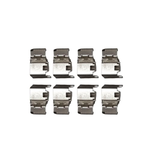 Image of Detroit Axle - Rear Brake Pads for Genesis G80 GV60 GV70 Hyundai Ioniq 5 Ioniq 6 EV6, Ceramic Brake Pads with Hardware Replacement