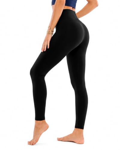 Image of ZOOSIXX High Waisted Leggings for Women Tummy Control Soft Workout Lounge Gym Pants