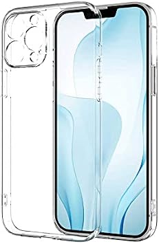 iPhone 14 Pro Compatible Camera Protected Anti-Shock Ultra Slim TPU Transparent Silicone Case (Transparent, iPhone 14 Pro)