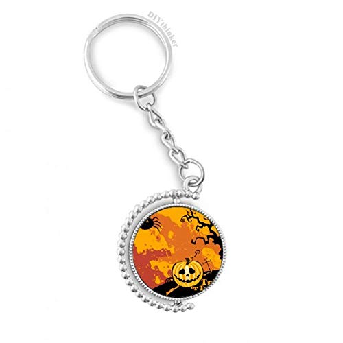 Porte-clé rotatif fantôme de citrouille Halloween pour ne plus perdre ses clés