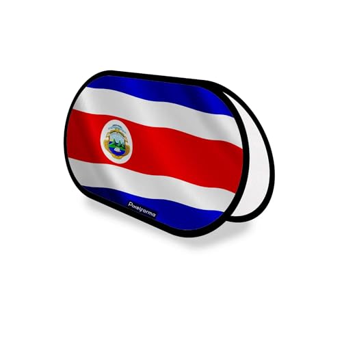 Support publicitaire ovale Costa Rica 70x120cm en polyester aux finitions soignées