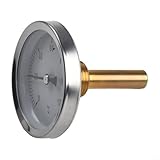 【Application】Avec un filetage conique BSPT de 1,27 cm, ce thermomètre est adapté à diverses applications telles que l'eau, le chauffage et les réservoirs d'huile. Il fournit des mesures de température précises pour différents usages.